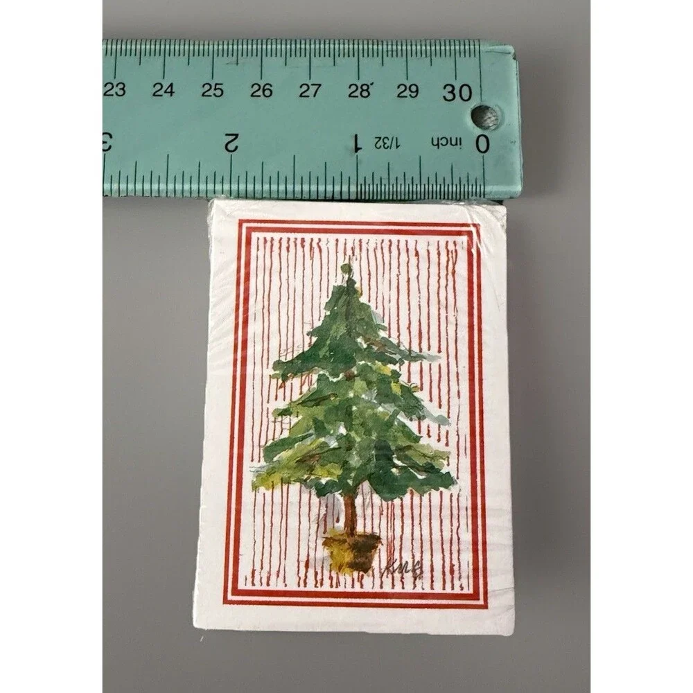 Odd Balls Vintage Small Gift Tags Note Cards - Christmas Tree - Bulk Pack Of 50